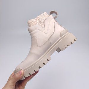 UGG sheep fur integrated Snow boots Casual wool tube grey